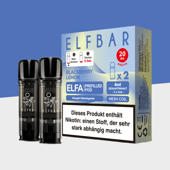 ELFA by Elfbar - Blackberry Lemon &ndash; Pod (2er Pack)