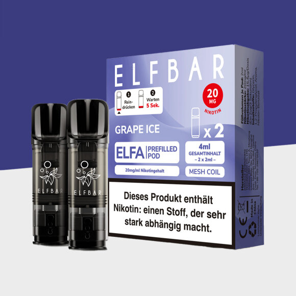 ELFA by Elfbar - Grape Ice - Pod (2er Pack)