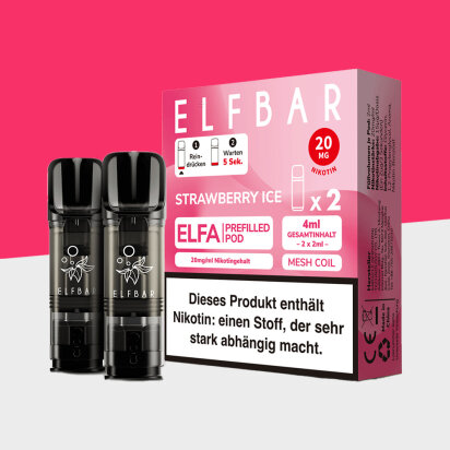 ELFA by Elfbar - Strawberry Ice - Pod (2er Pack)
