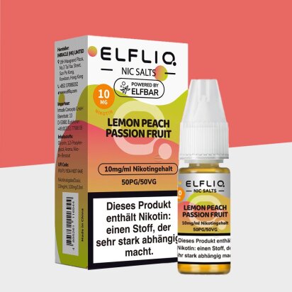 Elfliq by Elfbar - Lemon Peach Passion Fruit 10mg/ml -...