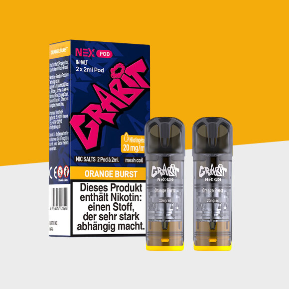 Grabit Nex - Orange Burst - Pod (2er Pack)