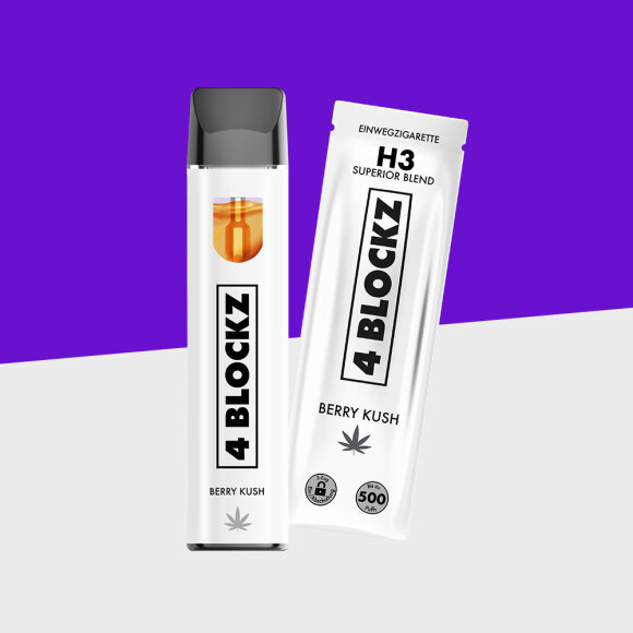 4BLOCKZ - Berry Kush &ndash; H3 - Einweg Vape