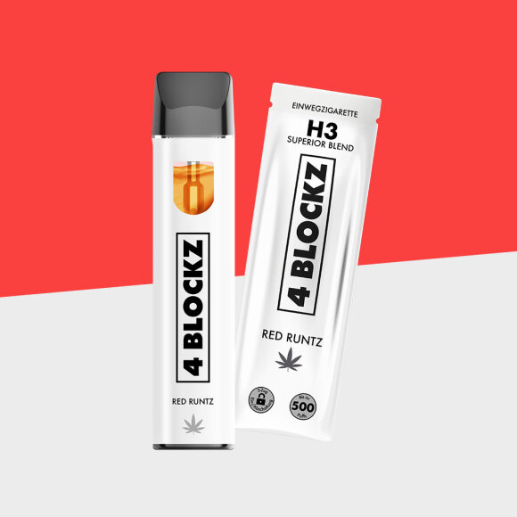 4BLOCKZ - Red Runtz - H3 - Einweg Vape