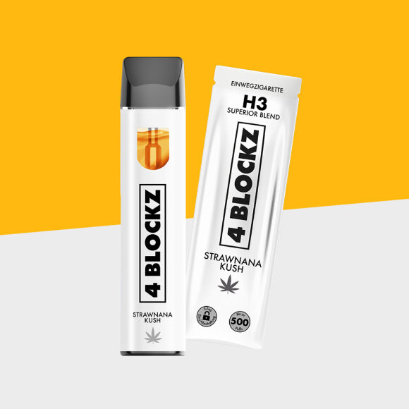 4BLOCKZ - Strawnana Kush &ndash; H3 - Einweg Vape