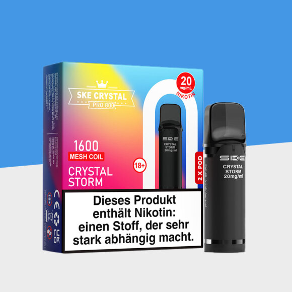 SKE Crystal 800 Pro - Crystal Storm - Pod (2er Pack)