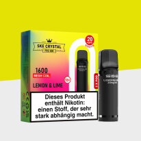 SKE Crystal 800 Pro - Lemon & Lime - Pod (2er Pack)