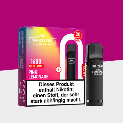 SKE Crystal 800 Pro - Pink Lemonade - Pod (2er Pack)