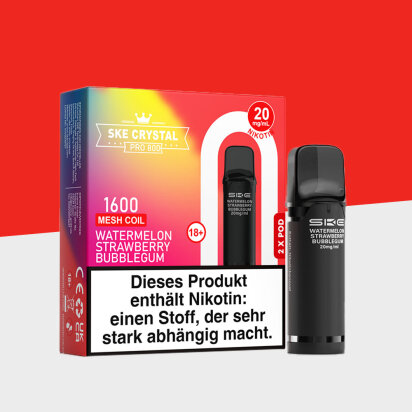 SKE Crystal 800 Pro - Watermelon Strawberry Bubblegum -...