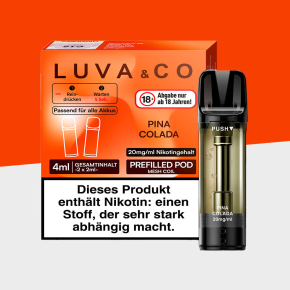 LUVA & CO &ndash; Pina Colada &ndash; Pod (2er Pack)