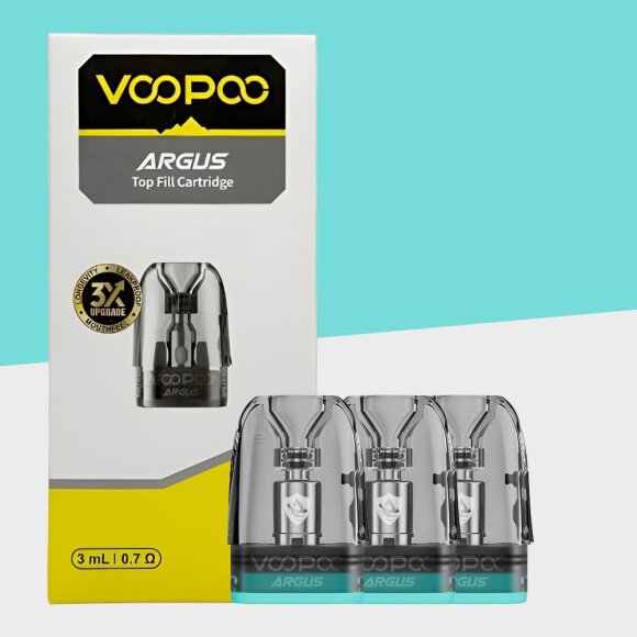 VooPoo Argus - 0.7 Ohm - 3 ml - Refillable Pods (3er Pack)