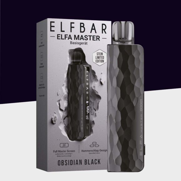 Elfbar ELFA Master - LIMITIERT: Obsidian Black - Basisger&auml;t
