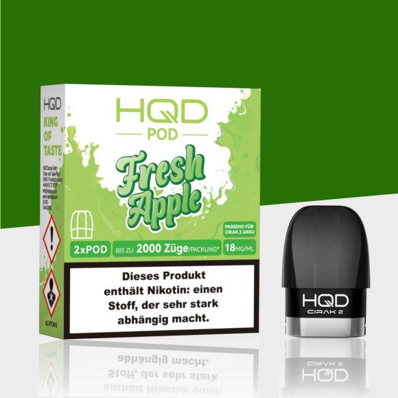 HQD Cirak 2 - Fresh Apple - Pods (2er Pack)