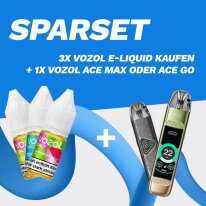 SPARSET: 3x Vozol E-Liquid + 1 Basisger&auml;t
