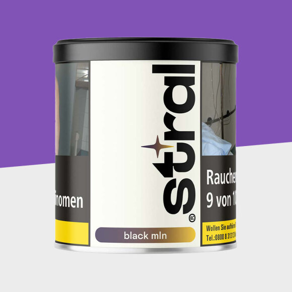 stral Tabak 200g &ndash; Black MLN