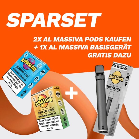 SPARSET: 2x Al Massiva Pods (2er Pack) + Basisger&auml;t