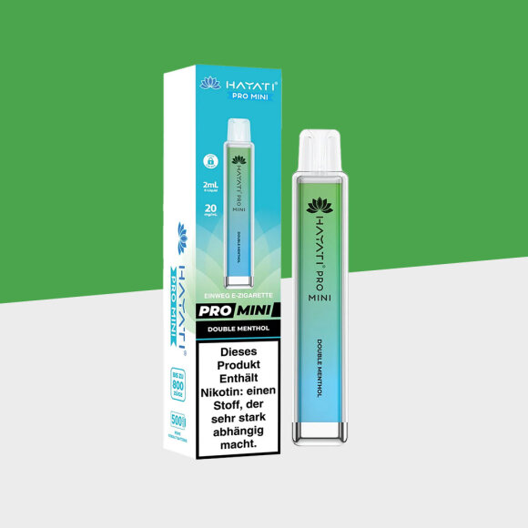 HAYATI Pro Mini 800 - Double Menthol - Einweg Vape