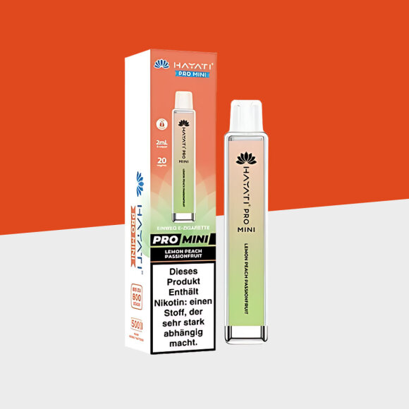 HAYATI Pro Mini 800 - Lemon Peach Passionfruit - Einweg Vape