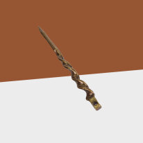 Lochstecher Curl - Altgold Rost-Optik