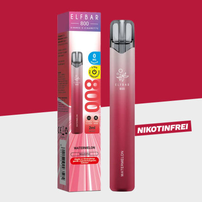 Elfbar 800 &ndash; Watermelon Nikotinfrei - Einweg Vape