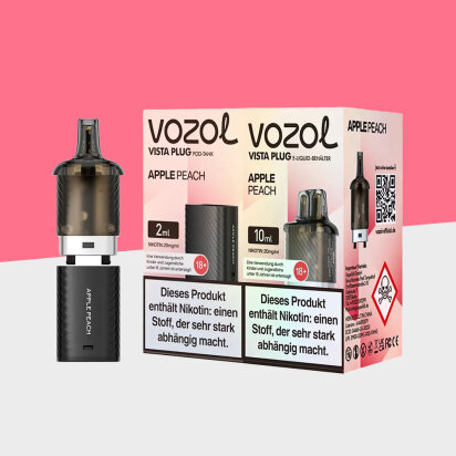 Vozol Vista Plug - Apple Peach - Pod (10+2)