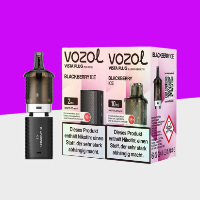 Vozol Vista Plug - Blackberry Ice &ndash; Pod (10+2)