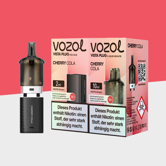 Vozol Vista Plug - Cherry Cola &ndash; Pod (10+2)