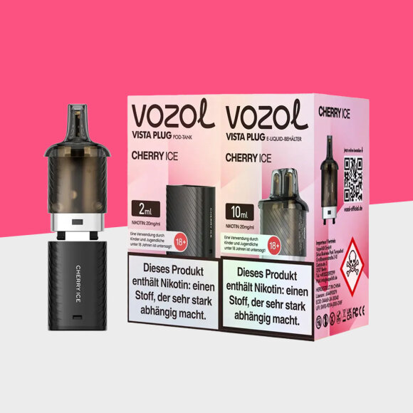 Vozol Vista Plug - Cherry Ice &ndash; Pod (10+2)