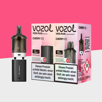 Vozol Vista Plug - Cherry Ice &ndash; Pod (10+2)