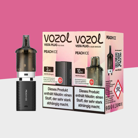 Vozol Vista Plug &ndash; Peach &ndash; Pod (10+2)