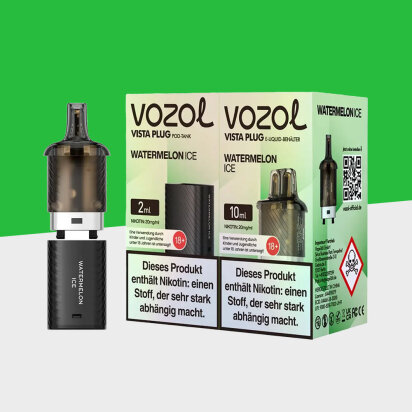 Vozol Vista Plug - Watermelon Ice - Pod (10+2)
