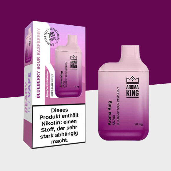 Aroma King AK700 - Blueberry Sour Raspberry - Einweg Vape