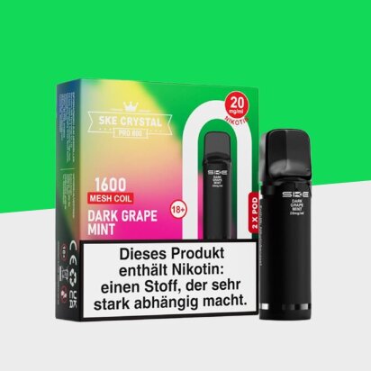 SKE Crystal 800 Pro &ndash; Dark Grape Mint &ndash; Pod...