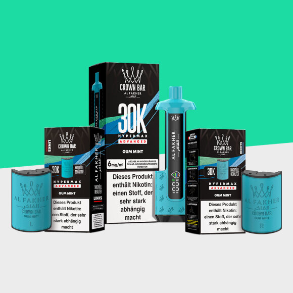 Al Fakher 30K Hypermax - Gum Mint