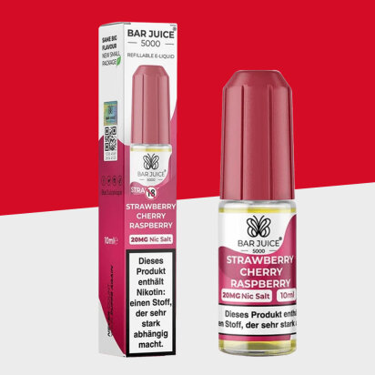 Bar Juice 5000 - Strawberry Raspberry Cherry 20mg/ml -...