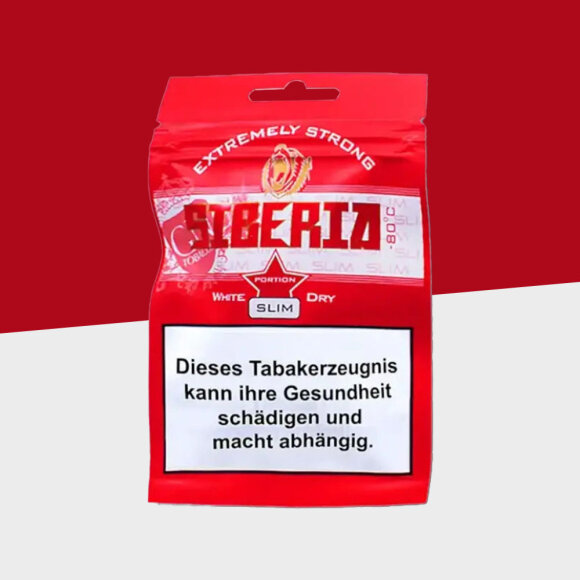 Siberia - Extremely Strong White Dry - Slim - Softpack - Chewing Bags