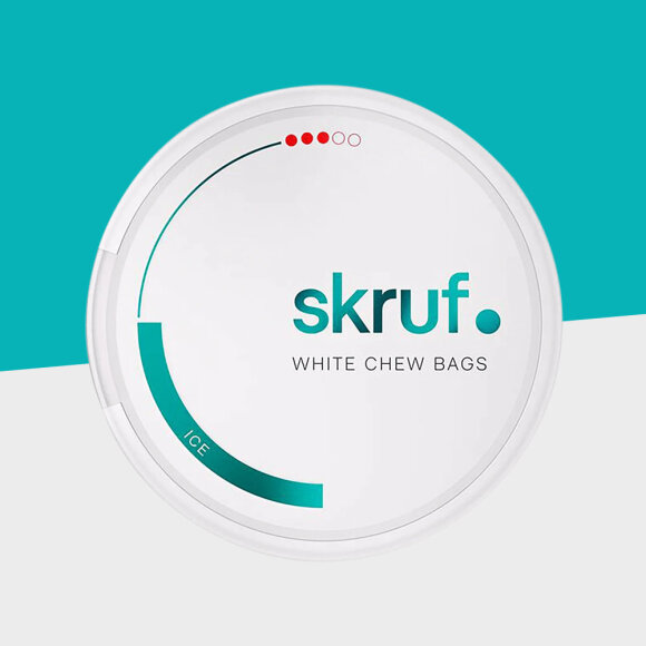 Skruf #3 &ndash; 12mg/g &ndash; Ice White Chew Bags