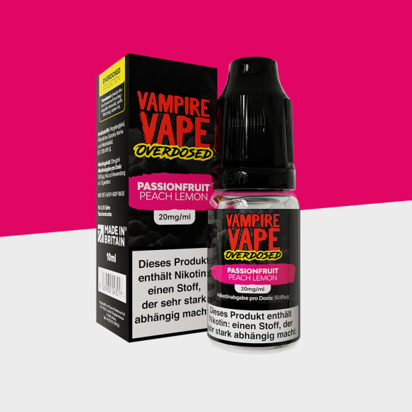 Vampire Vape Overdosed - Passionfruit Peach Lemon 20mg/ml - E-Liquid