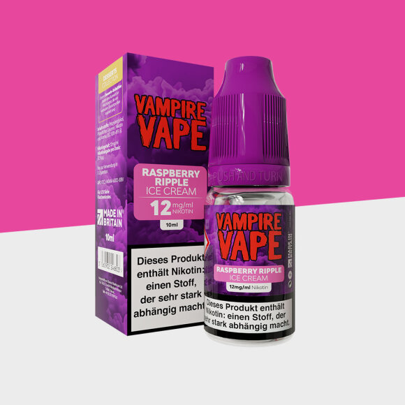 Vampire Vape Desserts - Raspberry Ripple Ice Cream 12mg/ml - E-Liquid