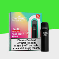 SKE Crystal 800 Pro - Sour Apple Rings - Pod (2er Pack)