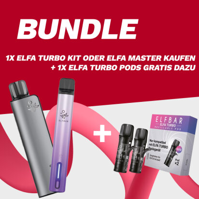 SPARSET: ELFA Master oder ELFA Turbo Kit + GRATIS Turbo Pods
