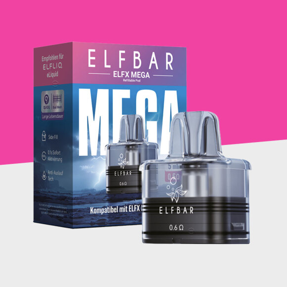Elfbar ELFX Mega - 5ml - 0.6 Ohm &ndash; Refillable Pod