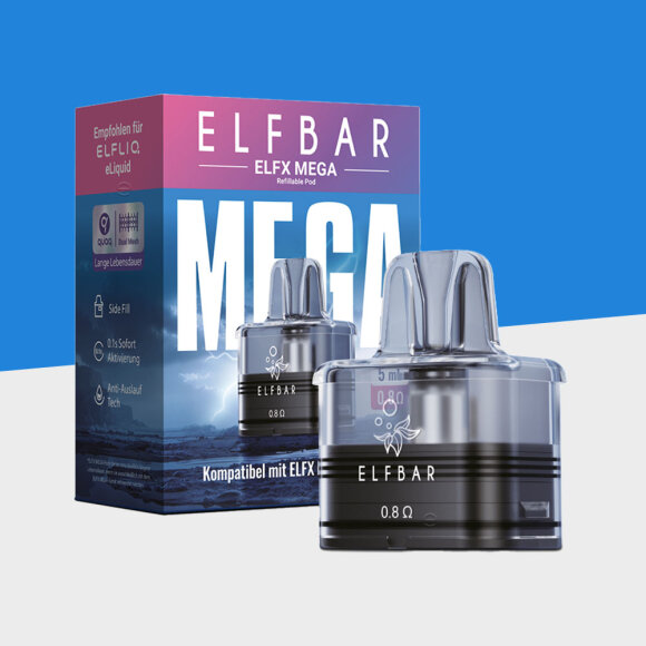 Elfbar ELFX Mega - 5ml - 0.8 Ohm &ndash; Refillable Pod