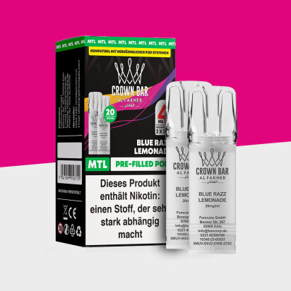 Al Fakher Crown Bar 600 &ndash; Blue Razz Lemonade...