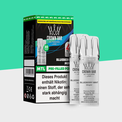 Al Fakher Crown Bar 600 &ndash; Blueberry Mint &ndash;...