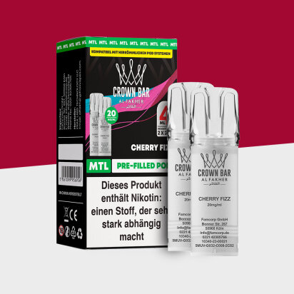 Al Fakher Crown Bar 600 &ndash; Cherry Fizz &ndash; MTL -...