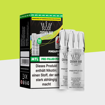 Al Fakher Crown Bar 600 &ndash; Pineapple Ice &ndash; MTL...