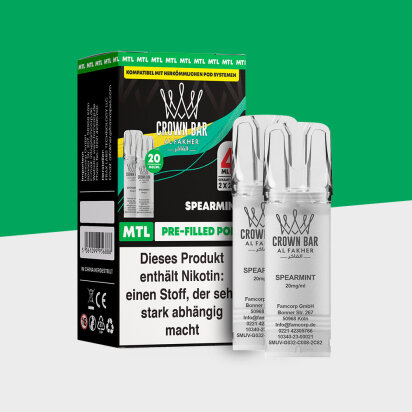 Al Fakher Crown Bar 600 &ndash; Spearmint &ndash; MTL -...