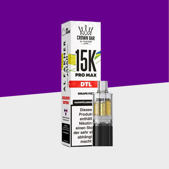 Al Fakher Crown Bar 15K Pro Max - Grape Fizz &ndash; Pod