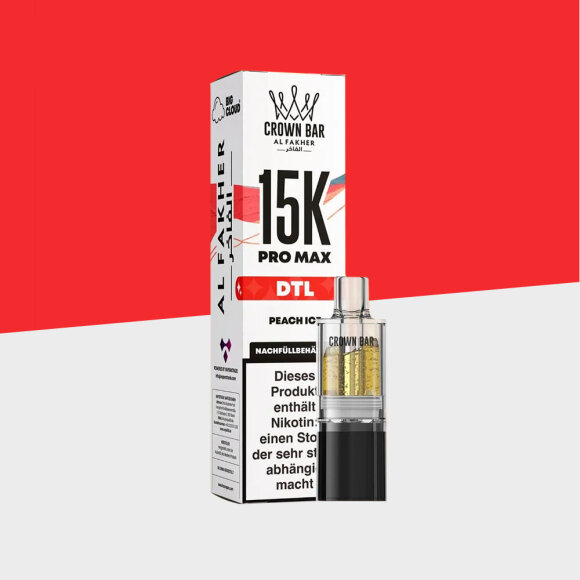 Al Fakher Crown Bar 15K Pro Max - Peach Ice &ndash; Pod