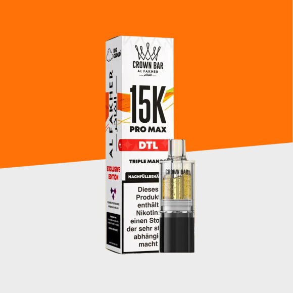 Al Fakher Crown Bar 15K Pro Max - Triple Mango &ndash; Pod